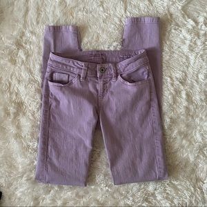 Guess Lavender color Brittany skinny jeans size 24